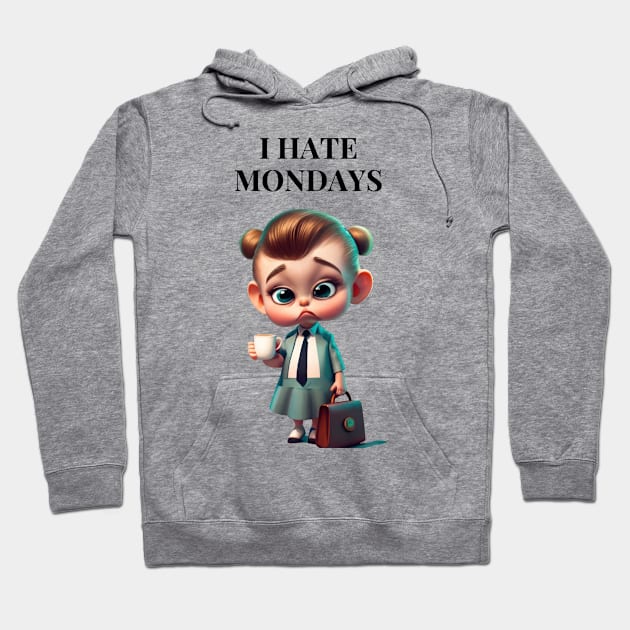 | Hate Mondays Hoodie by TooplesArt